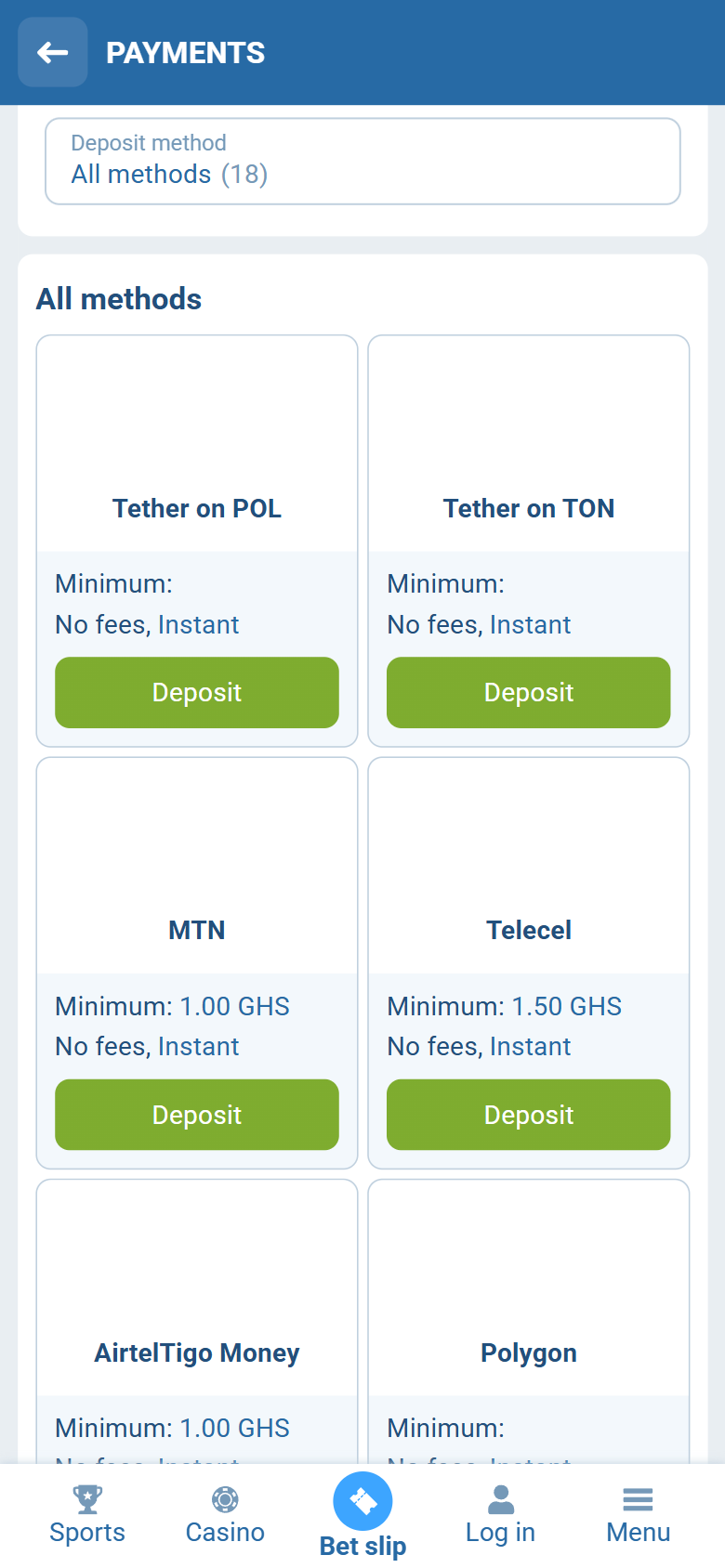 1xBet Ghana deposit — MTN minimum 1.00 GHS, Telecel 1.50 GHS, AirtelTigo 1.00 GHS 1xBet Ghana deposit — MTN minimum 1.00 GHS, Telecel 1.50 GHS, AirtelTigo 1.00 GHS