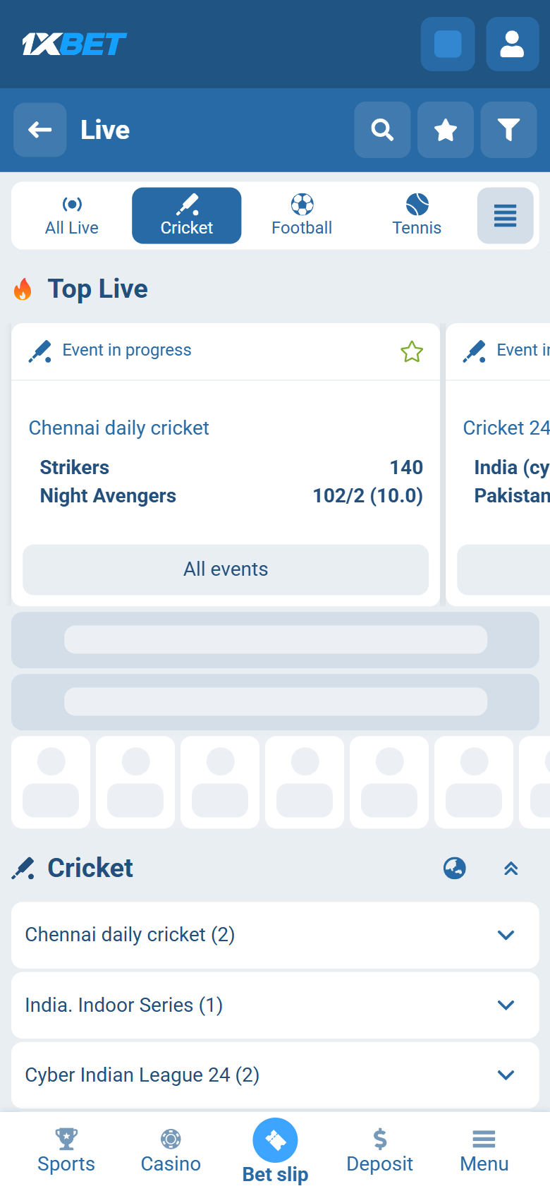1xBet live cricket India — Live Cricket Chennai daily cricket Strikers Night Avengers Deposit 1xBet live cricket India — Live Cricket Chennai daily cricket Strikers Night Avengers Deposit